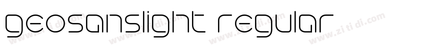 geosanslight regular字体转换